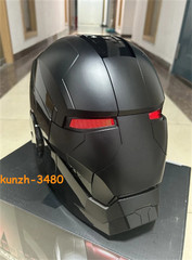 Autoking Iron Man Black MK5 Helmet Electronic Voice Activated Cosplay Mask Gift
