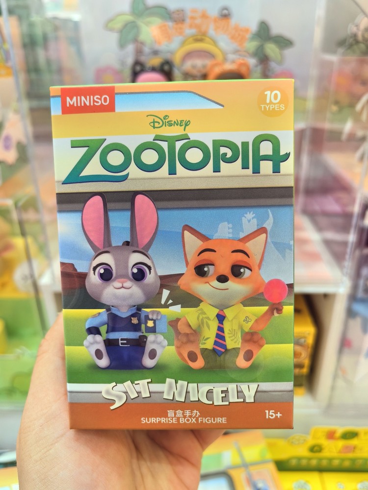 MINISO Zootopia Sit Nicely Series Blind Box Confirmed Figure Judy Nick Authentic