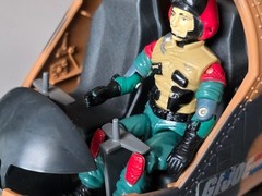 Vintage GI Joe Tomahawk Helicopter with Lift Ticket 1986 Hasbro