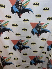 Lot Of (2) Vintage Batman & Joker 1980s Twin Size Blankets (1989) DC Comics