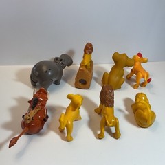 Disney Lion King Movie Figure Lot of 8 Plastic & Rubber Figures