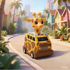 NEW MINISO Disney Zootopia Dudu Fun Car Series Blind Box Figure Toys Gift