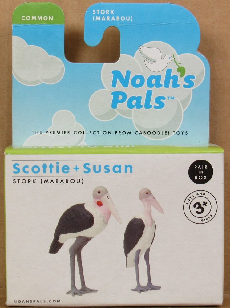 Noah’s Pals “Scottie & Susan” Stork (Marabou) 1:24 NIB