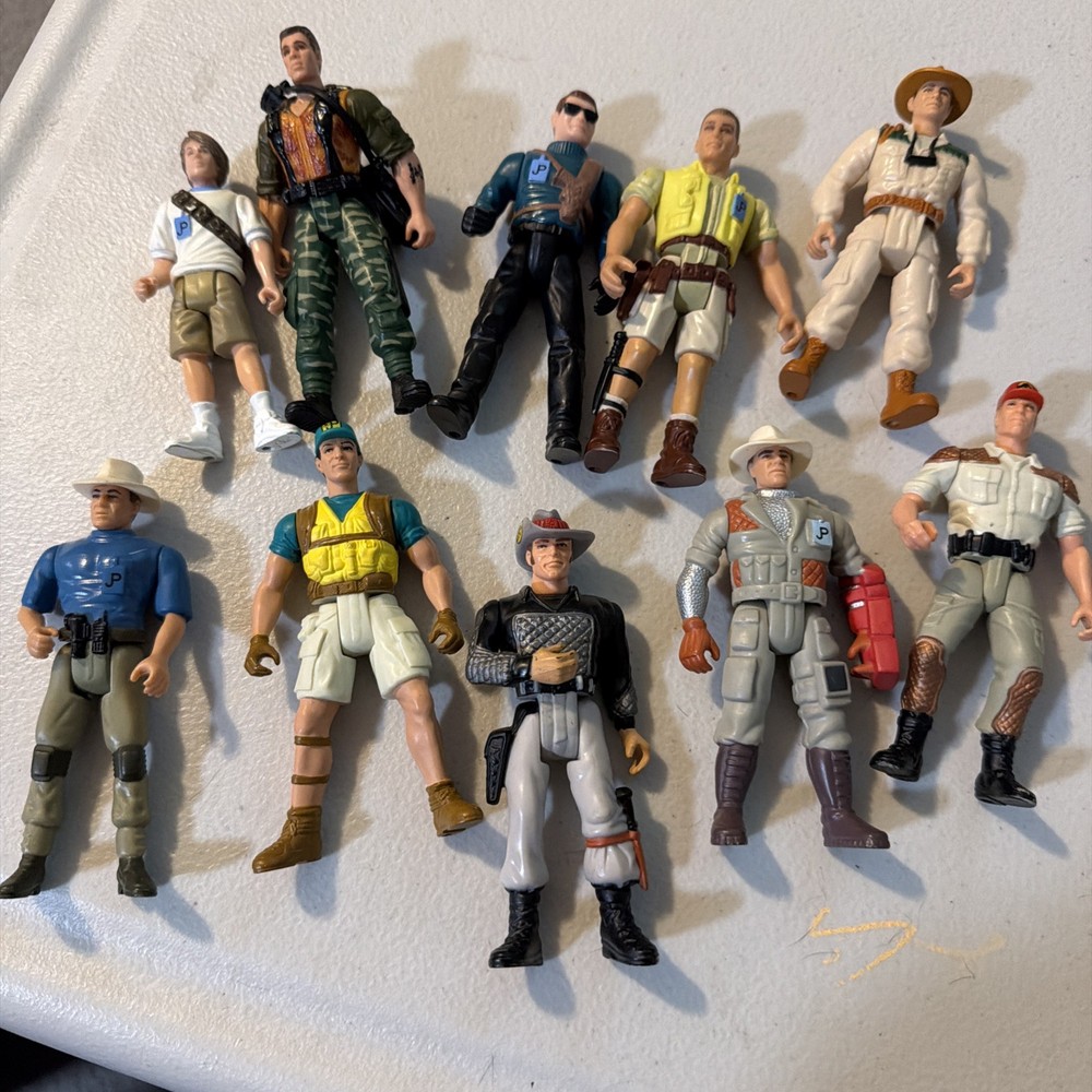 Jurassic Park/world Humans set Of 9 Adults And 1 kid