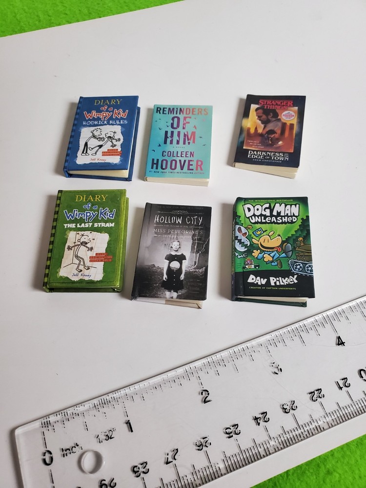 Mini Brands Books Lot Set of 6 Miniature 1/6 Scale Accessories Zuru Toys