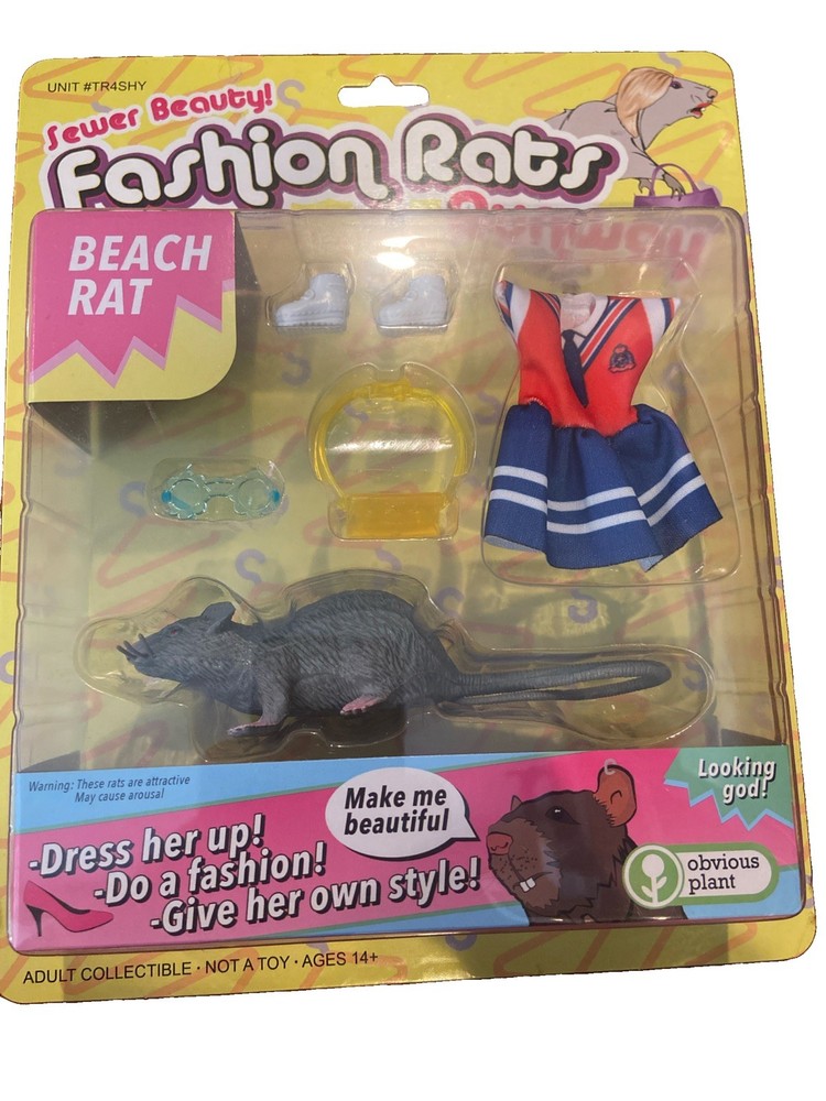 Obvious Plant Fashion Rats Runway Beach Edition Internet Meme Art Toy Figure 500