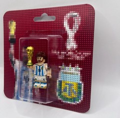 Lot 4x LIONEL MESSI HANDMADE BRICK FIGURE WALL ART COLLECTIBLE WORLD CUP MIAMI
