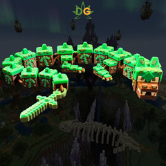 Articulated Earth Dragon Flexi – 3D Printed Pixelated Dragon Figure