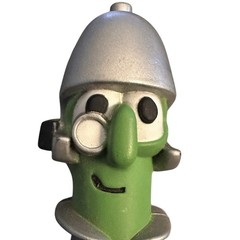 VeggieTales Josh & the Big Wall Playset Archibald Asparagus Figure Big Idea 1999