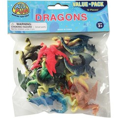 U.S. Toy Assorted Color and Design Mini Dragon Action Figures (12), 36 months…