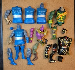 DC UNIVERSE CLASSICS BAF HEAD TORSO ARM LEG STRIPE KILOWOG ARKILLO TRIGON STEL