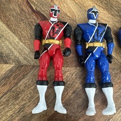 Power Rangers Super Ninja Steel 5-inches tall Action Figure Blue and Red Lot 11