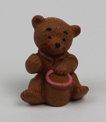 1986 IDA BOHATTA Rubbery BEAR Figure German Vintage Bully 1.4″ (3.5 cm.) #7