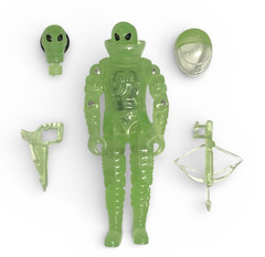 Gi Joe 2025 LadyJayeToys Green Glow In The Dark Alien Scarlett/Ace Pilot