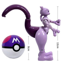 Pokemon Ball Deform Mewtwo Figure Pokeball Action Figurine Pikachu Charizard Gen