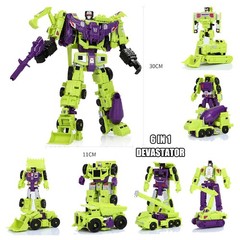 HZX Defensor Bruticus Superion Devastator 30CM IDW Transformation Toys NO BOX