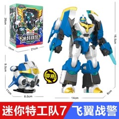 MINIFORCE Super Cops Power Police Ranger TRANS HEAD Transformer Robot Figure Toy