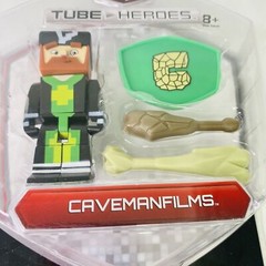 Tube Heroes CavemanFilms Action Figure with Accessories Jazwares New Sealed