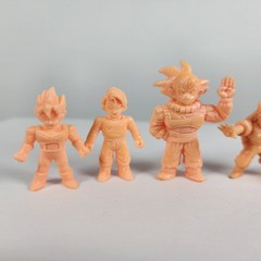 Lot of 5 Dragon Ball Z DBZ Flesh Color Japanese Keshi Mini Figures Keshigomu