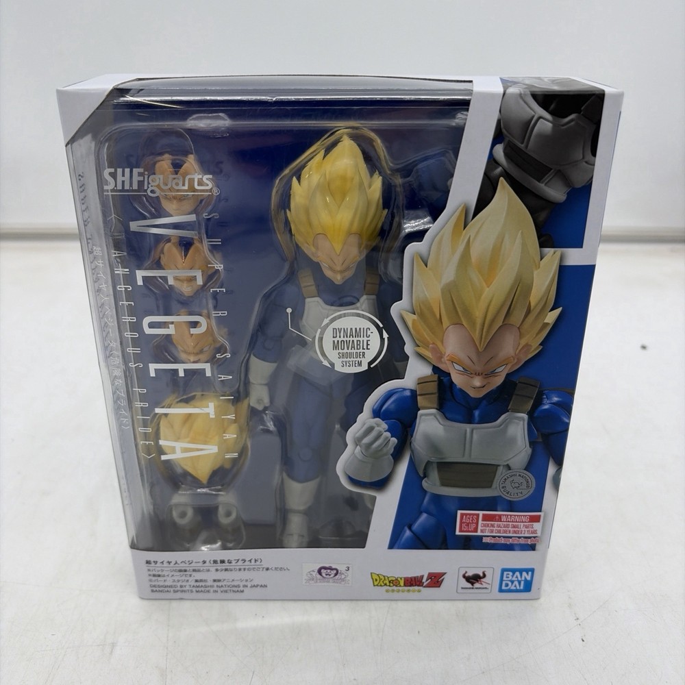 Genuine Bandai S.H.Figuarts Super Saiyan Vegeta DANGEROUS PRIDE Figure