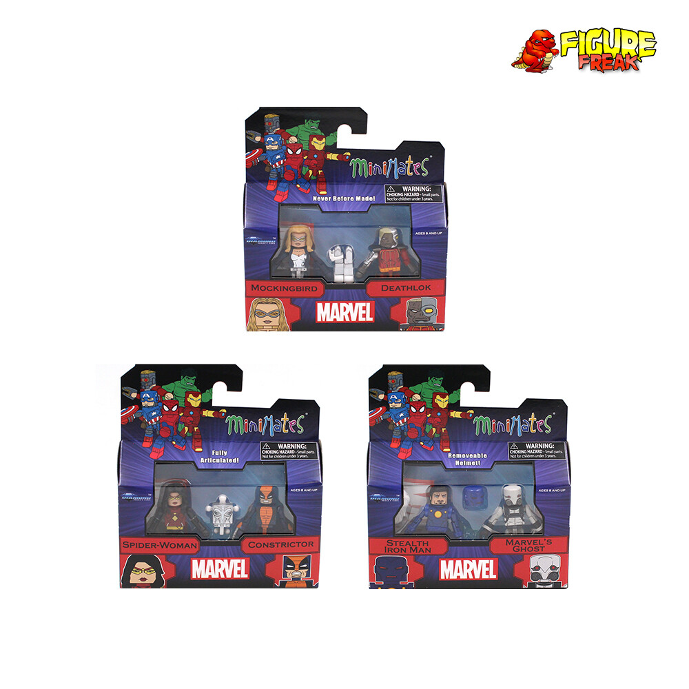 Marvel Minimates Series 80 Complete Set w/ Silver Sable BAF (Build-A-Figure)