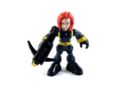 Playskool Marvel Super Hero Adventures Power Up Thanos & Black Widow Figures