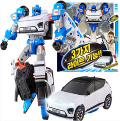 YOUNG TOYS TOBOT W Hyundai KONA Electric Robot Car 3 Types Led Action Figure