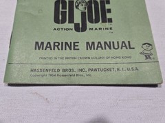 CTG 1964 GI JOE MARINE MANUAL MM77-00 BRITISH COLONY OF HONG KONG
