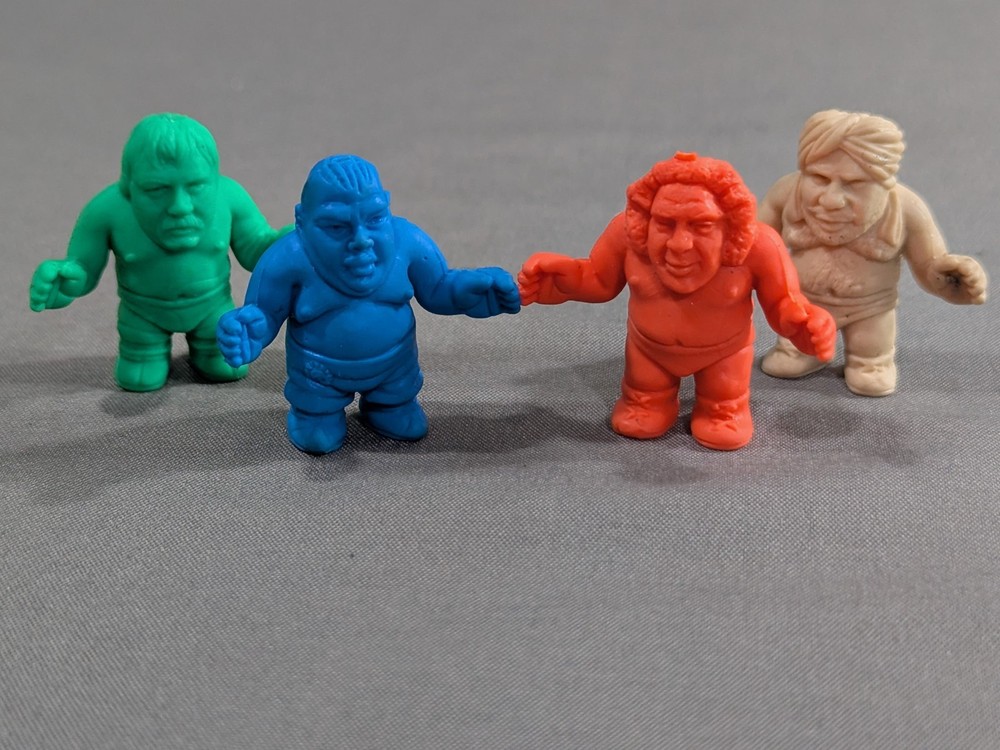 Vtg 80s Popy Wrestling Keshi Andre Giant Stan Hansen Butcher Tiger Jeet Singh