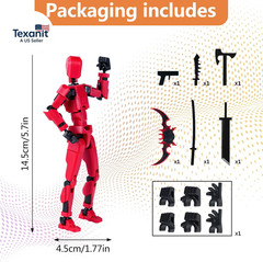 Action Figure Set, Model 13 Action Figure Multi-Jointed Movable,Gift Box Packagi