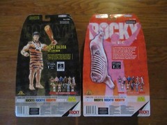 2 rocky balboa jakks pacific figures 1 caveman only 1800 made 1 the meat