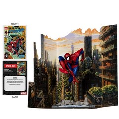 McFarlane Toys – Marvel Spider-Man 1:10th Scale Posed Figure with Scene Spider-M