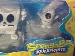 NEW SpongeBob Mini Skeleton Figures Squidward Plankton Patrick & Squidward