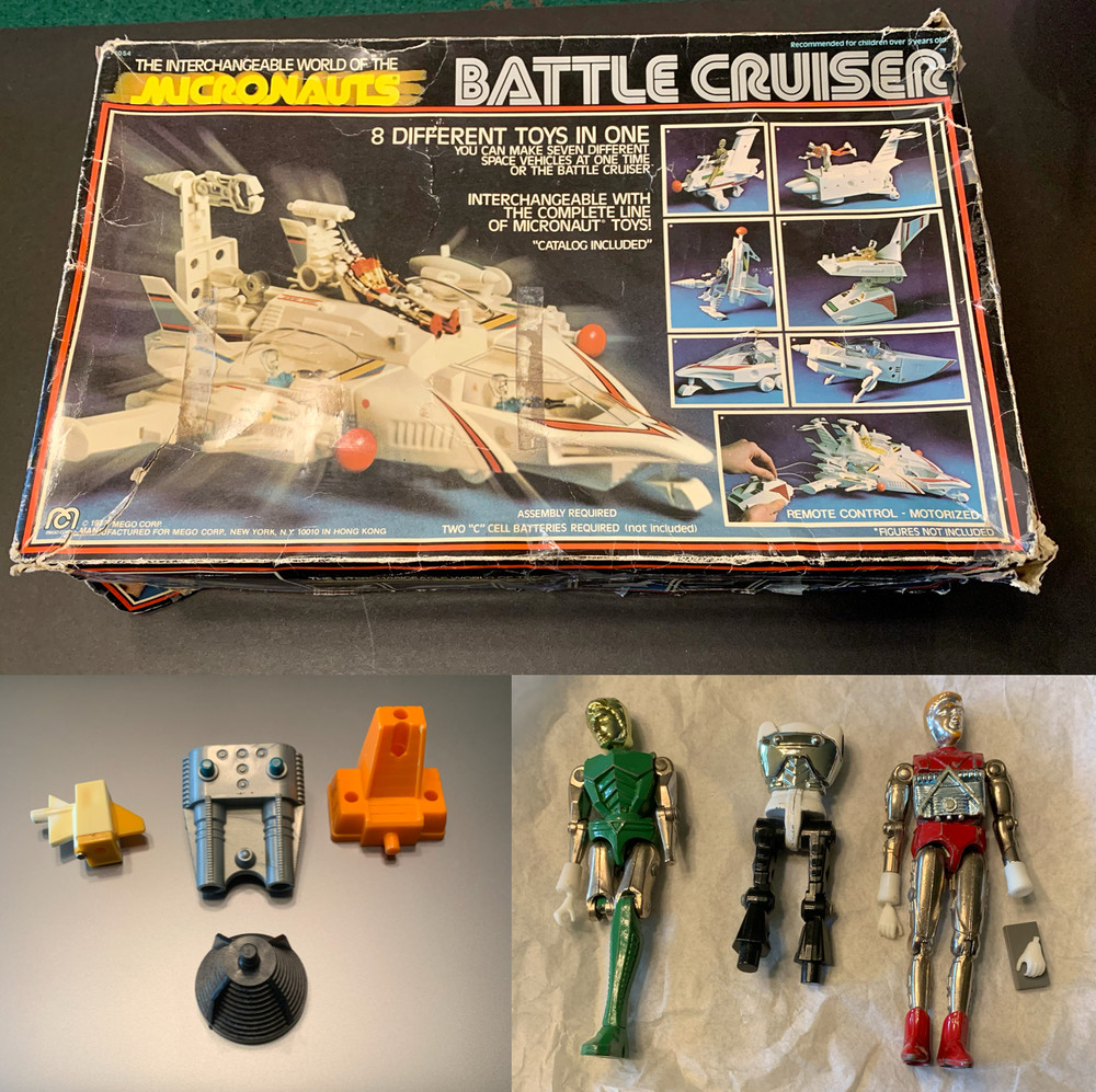 MICRONAUTS Lot: Battle Cruiser – Acroyear – Space Glider – Galactic Warrior MORE