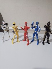 Lightning Collection Dino Thunder Red/Yellow/Blue/Black/White Rangers LOT OF 5