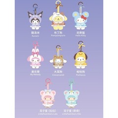 MINISO Sanrio Characters Small Cape Series Blind Box Figures Pendant Plush Toy