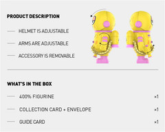 POP MART Mega Space Molly 400% Jon Burgerman, SPACE CADETS (Design = PUFF)