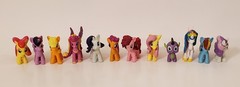 My Little Pony MLP Magic Mini Figures 2″ 12- PVC Ponies W/ Special Spike Fig