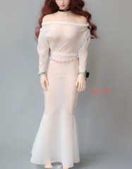 1/6 Female Ultra-thin Ice Silk Stretch Bodycon Skirt Fit 12″ PH Action Figure