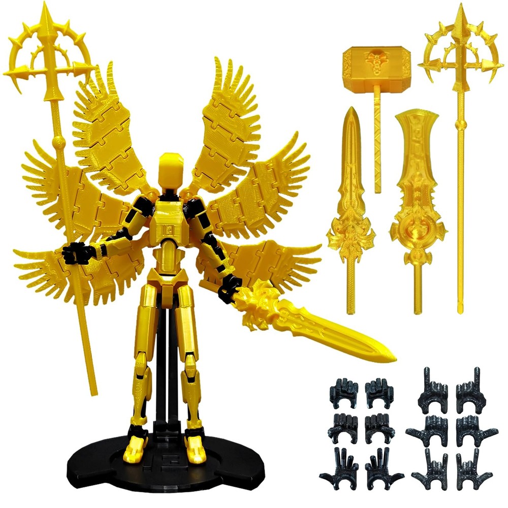 (Assembly Completed) 3D Printed T13 Action Figure, 5.5 Inch Multi-Jointed…