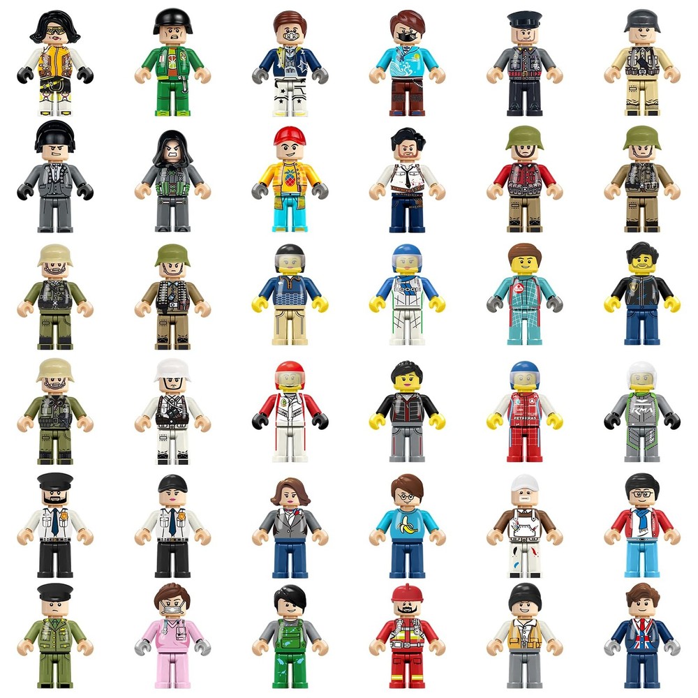 36PCS Minifigures, Mini Figure Toy, Action Figure Stuffer, Minifigures Buildi…