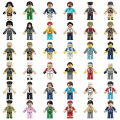 36PCS Minifigures, Mini Figure Toy, Action Figure Stuffer, Minifigures Buildi…