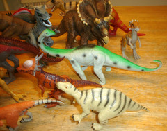 Lot of 18 Plastic Dinosaurs Blip Toys, K&M, Mojo, JMW Sales, Greenbrier Internat