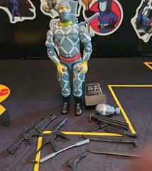 GI Joe Cobra BlackMajor Action Figure PYTHON PATROL “LIGHTNING” Relampago Set