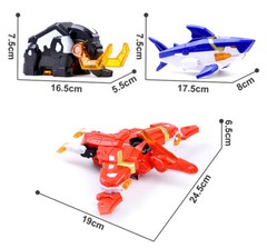 Miniforce Super Dino Seven 7 Dinosaurs Figure Power Ranger 13″ Robot Combiner