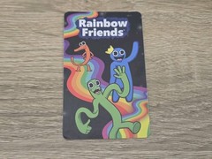 Rainbow Friends 1″ Green LOOKIES Figure + Holographic Sticker Card #24 (READ)