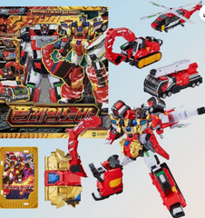 Metal Cardbot S FLAMENOVA Flame Nova Red Fire Truck Cars Transforming Robot
