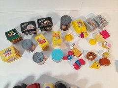 Shopkins Real Littles Food Grocery LOT W/ 22 Sets, 26 Parts & 29 Other Mini Toys