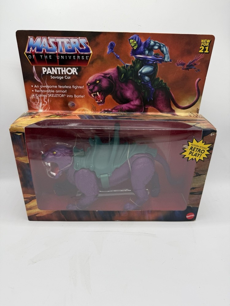 Mattel PANTHOR SAVAGE CAT 2021 Motu Realistic Fur Pattern Purple 2020 New In Box