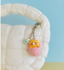 KAKAO Friends BABY Choonsik in a swaddle KERYING Bag Charm Clip + Track